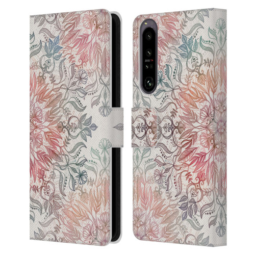 Micklyn Le Feuvre Mandala Autumn Spice Leather Book Wallet Case Cover For Sony Xperia 1 IV