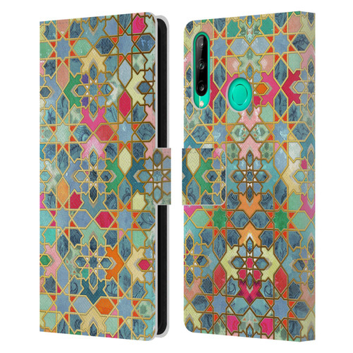 Micklyn Le Feuvre Moroccan Gilt and Glory Leather Book Wallet Case Cover For Huawei P40 lite E