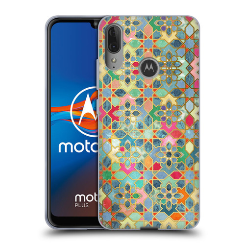 Micklyn Le Feuvre Moroccan Gilt and Glory Soft Gel Case for Motorola Moto E6 Plus