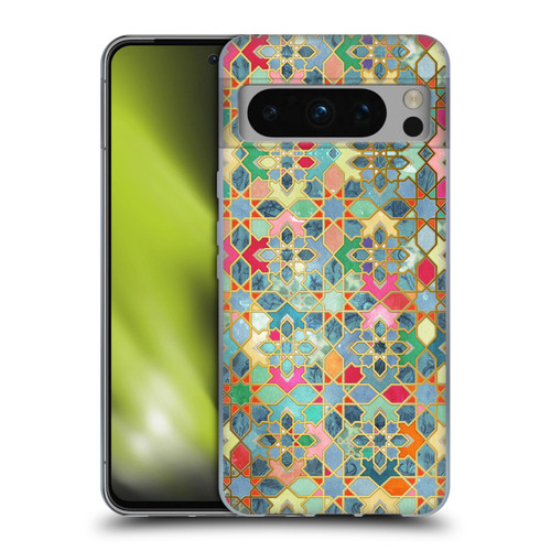 Micklyn Le Feuvre Moroccan Gilt and Glory Soft Gel Case for Google Pixel 8 Pro