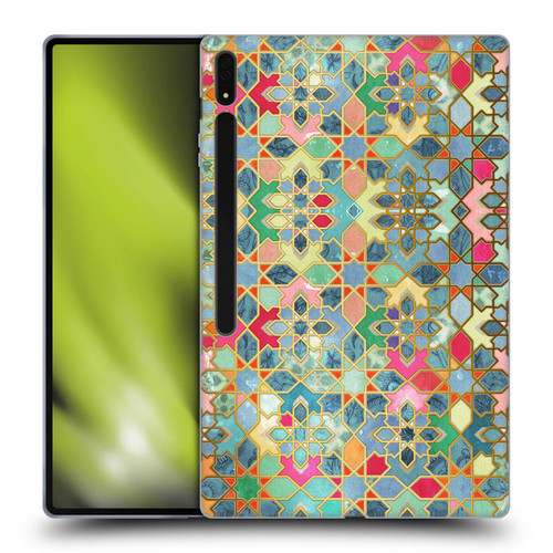 Micklyn Le Feuvre Moroccan Gilt and Glory Soft Gel Case for Samsung Galaxy Tab S8 Ultra