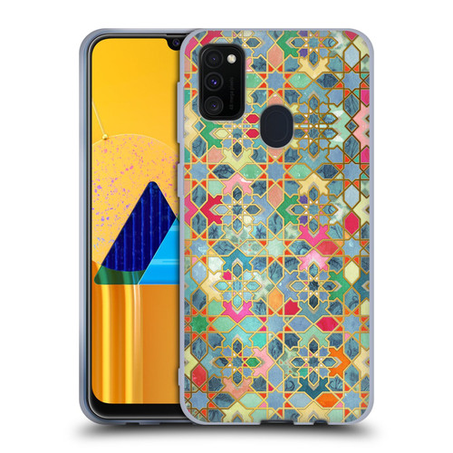 Micklyn Le Feuvre Moroccan Gilt and Glory Soft Gel Case for Samsung Galaxy M30s (2019)/M21 (2020)