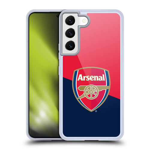 Arsenal FC Crest 2 Red & Blue Logo Soft Gel Case for Samsung Galaxy S22 5G