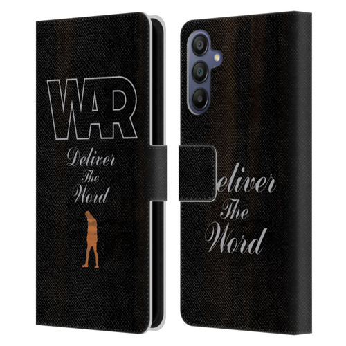 War Graphics Deliver The World Leather Book Wallet Case Cover For Samsung Galaxy A15