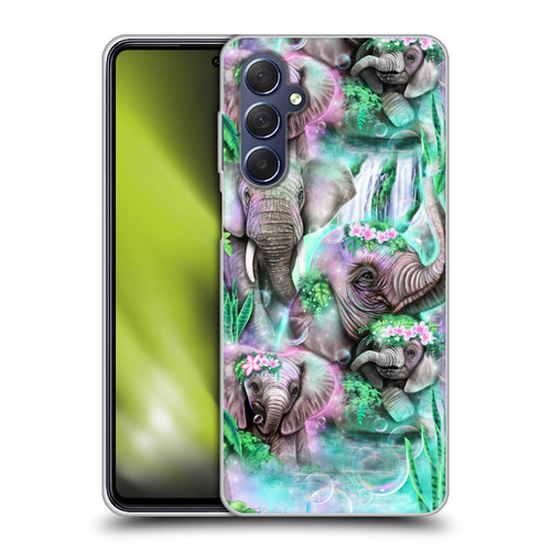 Sheena Pike Animals Daydream Elephants Lagoon Soft Gel Case for Samsung Galaxy M54 5G