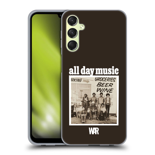 War Graphics All Day Music Album Soft Gel Case for Samsung Galaxy A24 4G / M34 5G