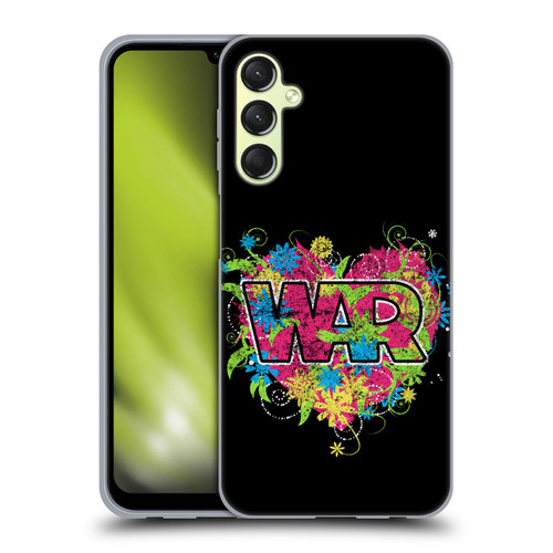 War Graphics Heart Logo Soft Gel Case for Samsung Galaxy A24 4G / M34 5G