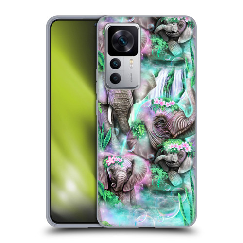 Sheena Pike Animals Daydream Elephants Lagoon Soft Gel Case for Xiaomi 12T 5G / 12T Pro 5G / Redmi K50 Ultra 5G