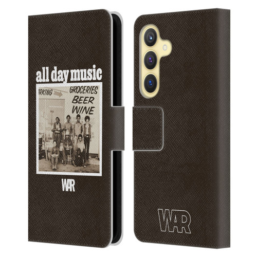 War Graphics All Day Music Album Leather Book Wallet Case Cover For Samsung Galaxy S24 5G