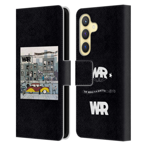 War Graphics The World Is A Ghetto Album Leather Book Wallet Case Cover For Samsung Galaxy S24 5G