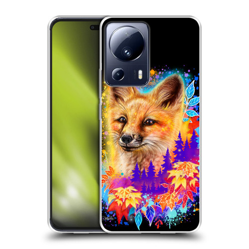 Sheena Pike Animals Red Fox Spirit & Autumn Leaves Soft Gel Case for Xiaomi 13 Lite 5G