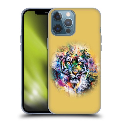 Riza Peker Animal Abstract Abstract Tiger Soft Gel Case for Apple iPhone 13 Pro Max
