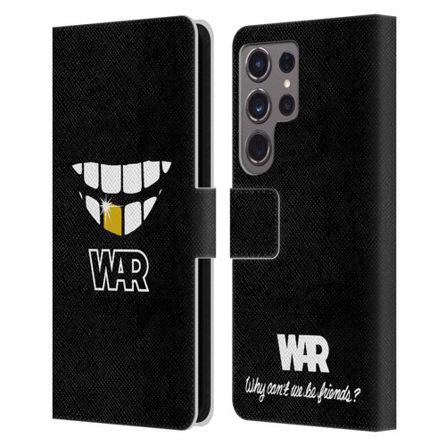 War Graphics Why Can't We Be Friends? Leather Book Wallet Case Cover For Samsung Galaxy S24 Ultra 5G