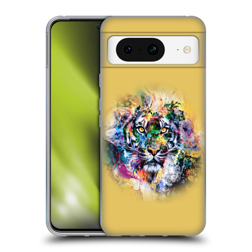 Riza Peker Animal Abstract Abstract Tiger Soft Gel Case for Google Pixel 8