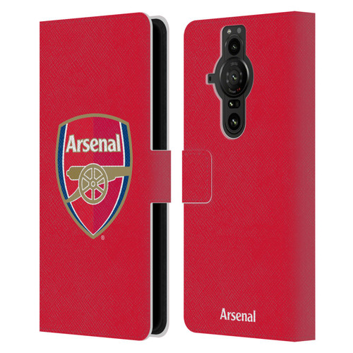 Arsenal FC Crest 2 Full Colour Red Leather Book Wallet Case Cover For Sony Xperia Pro-I
