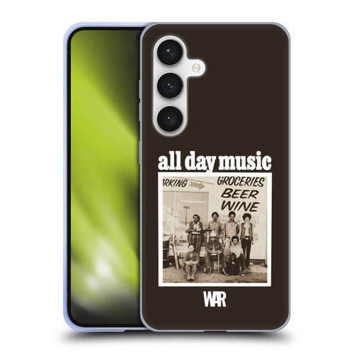 War Graphics All Day Music Album Soft Gel Case for Samsung Galaxy S24 5G