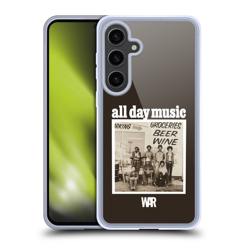 War Graphics All Day Music Album Soft Gel Case for Samsung Galaxy S24+ 5G