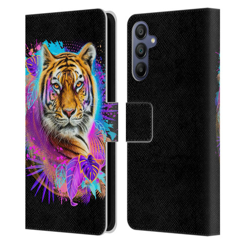 Sheena Pike Big Cats Tiger Spirit Leather Book Wallet Case Cover For Samsung Galaxy A15