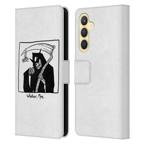 Matt Bailey Art Whatever Man Leather Book Wallet Case Cover For Samsung Galaxy S23 FE 5G