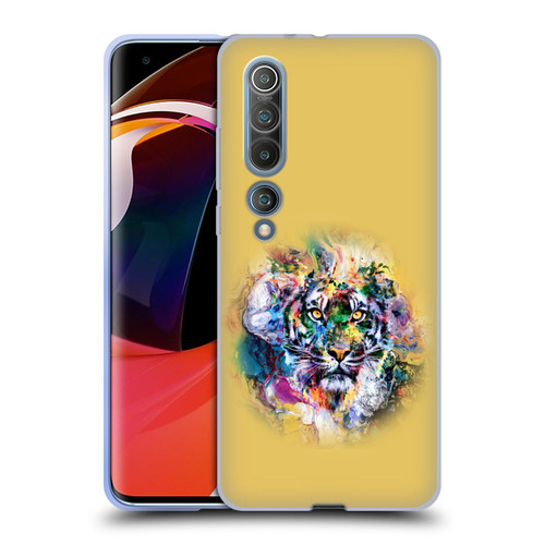 Riza Peker Animal Abstract Abstract Tiger Soft Gel Case for Xiaomi Mi 10 5G / Mi 10 Pro 5G