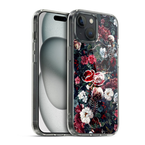 Riza Peker Skulls 9 Skeletal Bloom Soft Gel Case for Apple iPhone 15 & MagSafe