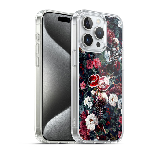 Riza Peker Skulls 9 Skeletal Bloom Soft Gel Case for Apple iPhone 15 Pro & MagSafe