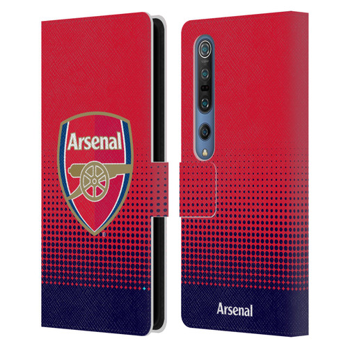 Arsenal FC Crest 2 Fade Leather Book Wallet Case Cover For Xiaomi Mi 10 5G / Mi 10 Pro 5G