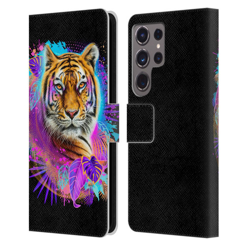 Sheena Pike Big Cats Tiger Spirit Leather Book Wallet Case Cover For Samsung Galaxy S24 Ultra 5G