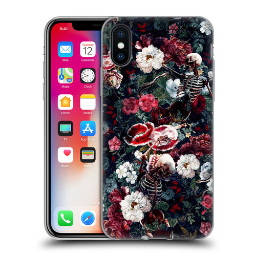 Riza Peker Skulls 9 Skeletal Bloom Soft Gel Case for Apple iPhone X / iPhone XS