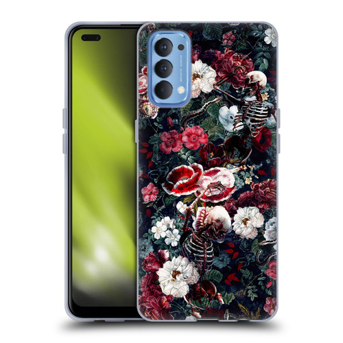 Riza Peker Skulls 9 Skeletal Bloom Soft Gel Case for OPPO Reno 4 5G