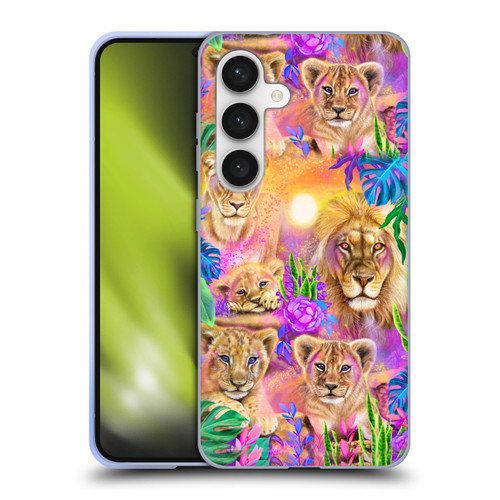 Sheena Pike Big Cats Daydream Lions And Cubs Soft Gel Case for Samsung Galaxy S24 5G