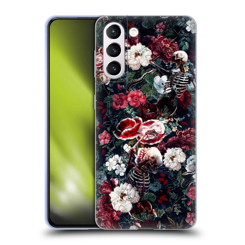 Riza Peker Skulls 9 Skeletal Bloom Soft Gel Case for Samsung Galaxy S21+ 5G