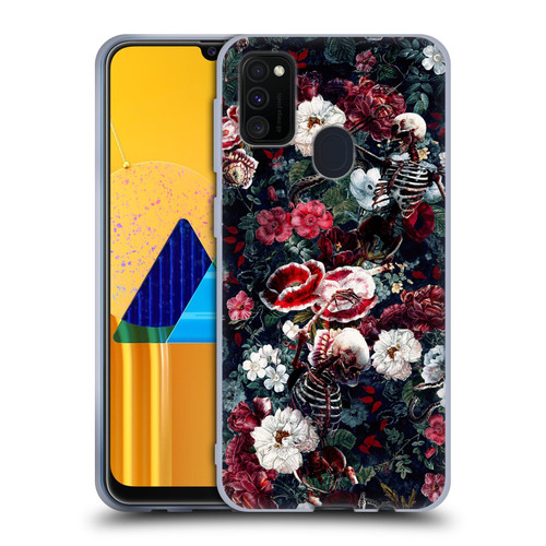 Riza Peker Skulls 9 Skeletal Bloom Soft Gel Case for Samsung Galaxy M30s (2019)/M21 (2020)