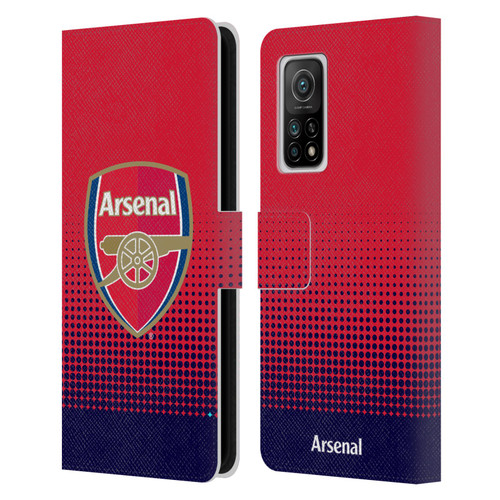 Arsenal FC Crest 2 Fade Leather Book Wallet Case Cover For Xiaomi Mi 10T 5G