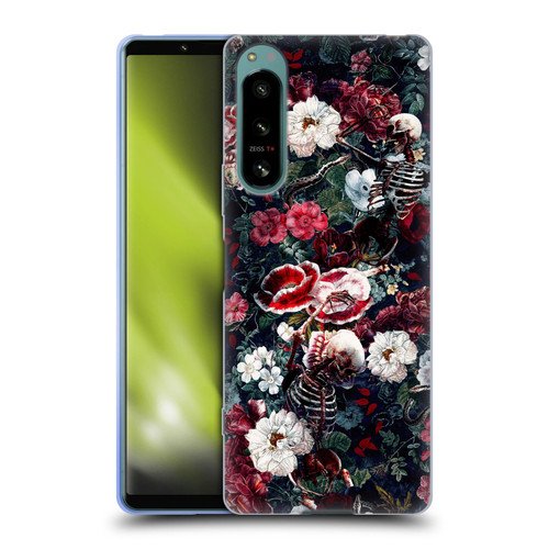 Riza Peker Skulls 9 Skeletal Bloom Soft Gel Case for Sony Xperia 5 IV