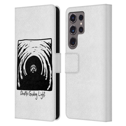 Matt Bailey Skull Deaths Guiding Light Leather Book Wallet Case Cover For Samsung Galaxy S24 Ultra 5G