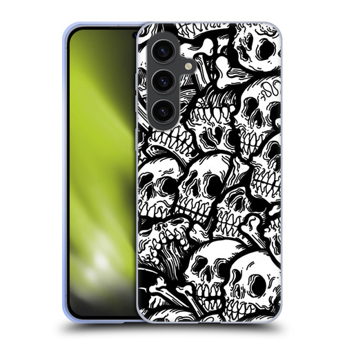 Matt Bailey Skull All Over Soft Gel Case for Samsung Galaxy S24+ 5G