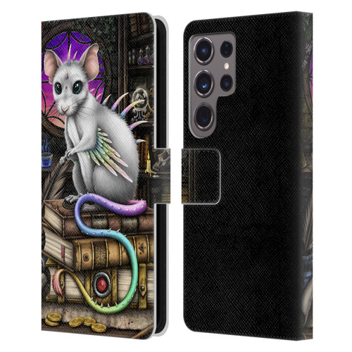 Sarah Richter Animals Alchemy Magic Rat Leather Book Wallet Case Cover For Samsung Galaxy S24 Ultra 5G