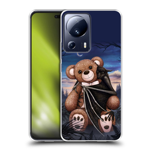 Sarah Richter Animals Bat Cuddling A Toy Bear Soft Gel Case for Xiaomi 13 Lite 5G