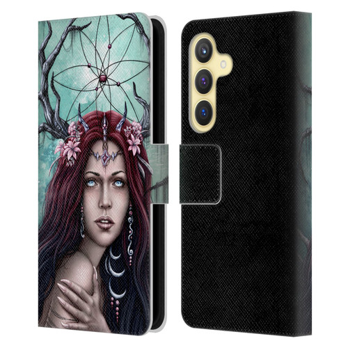 Sarah Richter Fantasy Fairy Girl Leather Book Wallet Case Cover For Samsung Galaxy S24 5G