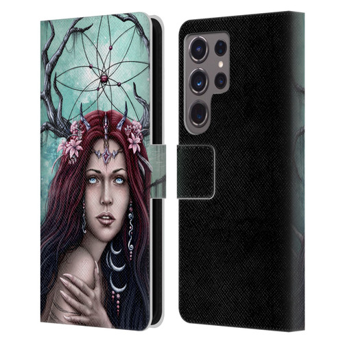 Sarah Richter Fantasy Fairy Girl Leather Book Wallet Case Cover For Samsung Galaxy S24 Ultra 5G
