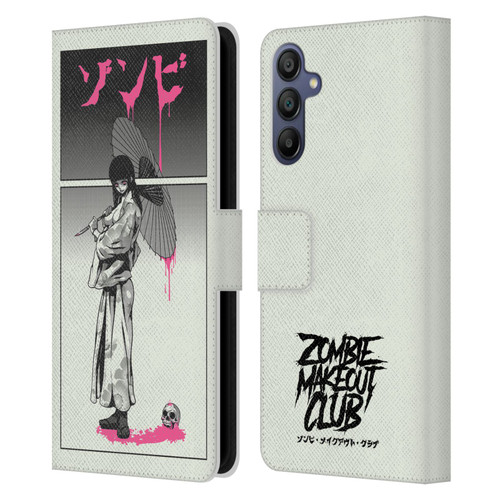 Zombie Makeout Club Art Chance Of Rain Leather Book Wallet Case Cover For Samsung Galaxy A15