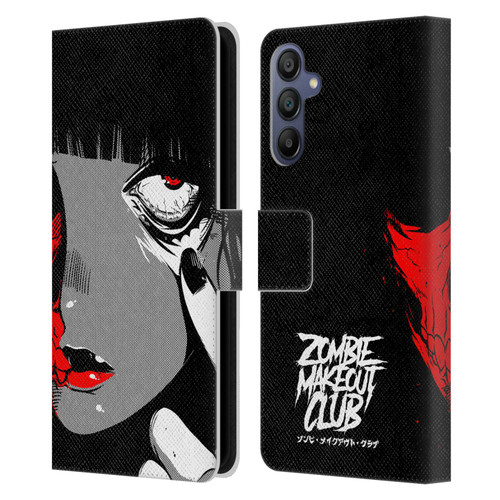 Zombie Makeout Club Art Eye Leather Book Wallet Case Cover For Samsung Galaxy A15
