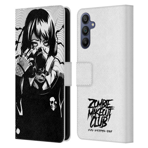 Zombie Makeout Club Art Facepiece Leather Book Wallet Case Cover For Samsung Galaxy A15