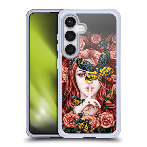 Sarah Richter Fantasy Silent Girl With Red Hair Soft Gel Case for Samsung Galaxy S24 5G