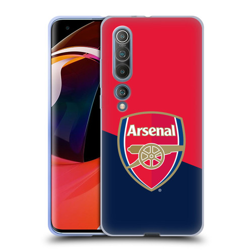 Arsenal FC Crest 2 Red & Blue Logo Soft Gel Case for Xiaomi Mi 10 5G / Mi 10 Pro 5G