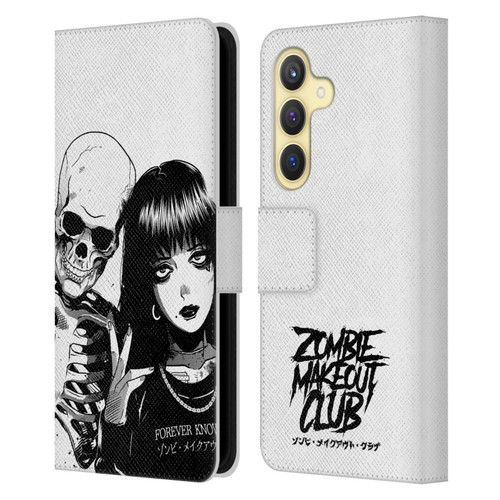 Zombie Makeout Club Art Forever Knows Best Leather Book Wallet Case Cover For Samsung Galaxy S24 5G