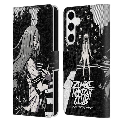 Zombie Makeout Club Art They Are Watching Leather Book Wallet Case Cover For Samsung Galaxy S24+ 5G