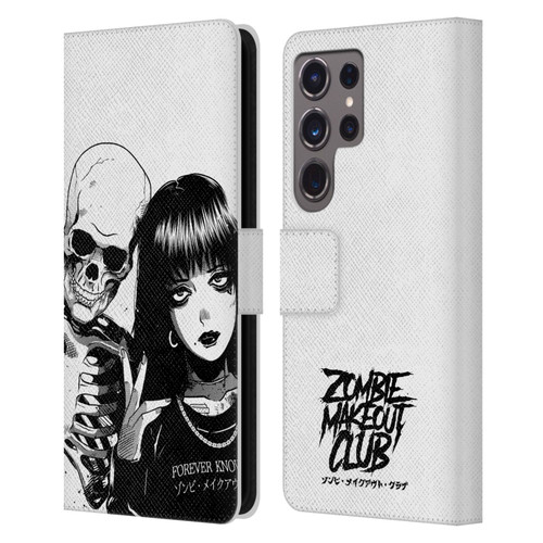 Zombie Makeout Club Art Forever Knows Best Leather Book Wallet Case Cover For Samsung Galaxy S24 Ultra 5G