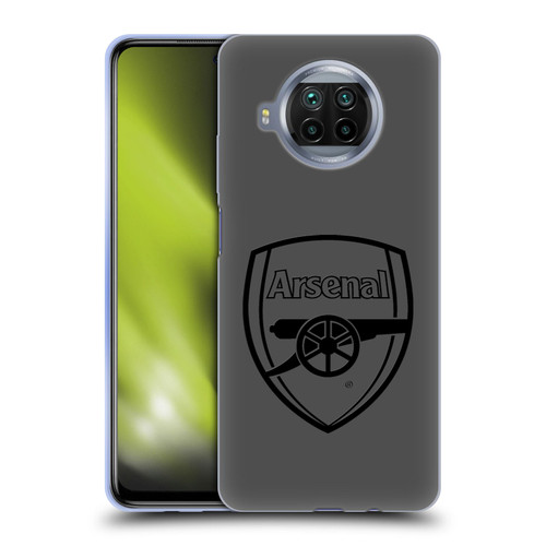 Arsenal FC Crest 2 Black Logo Soft Gel Case for Xiaomi Mi 10T Lite 5G